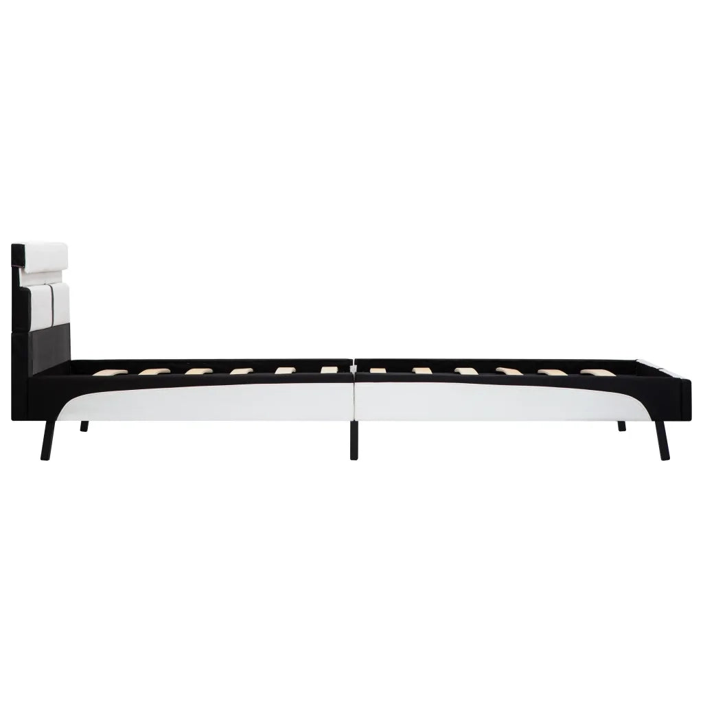 Giroletto con LED Bianco e Nero in Similpelle 90x200 cm cod mxl 48438