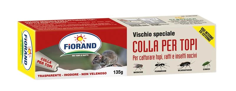 FIORAND TUBO DI COLLA PER TOPI RATTI INSETTI NOCIVI 135 GR