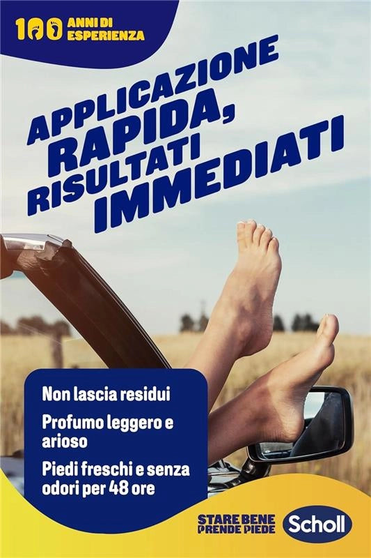 SCHOLL EXPERTCARE DEODORANTE PIEDI SPRAY TECNOLOGIA ATTIVA CONTROLLO ODORI ELIMINA CATTIVI ODORI PER 48H 150 ML