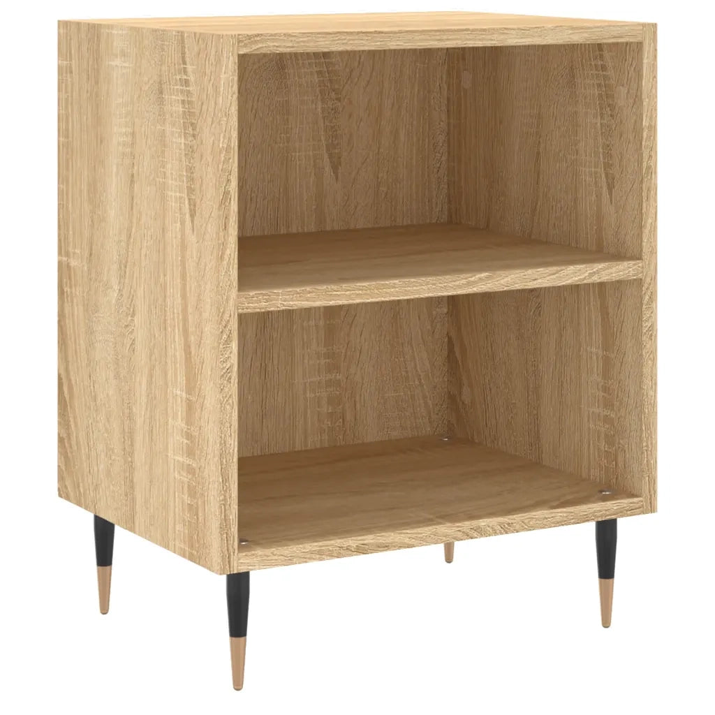 Comodini 2 pz Rovere Sonoma 40x30x50 cm in Legno Multistrato