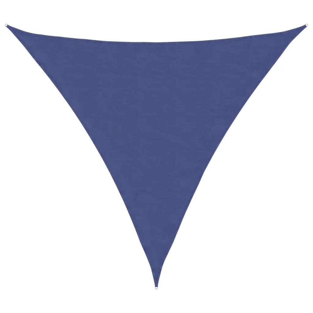 Parasole a Vela Oxford Triangolare 4x4x4 m Blu