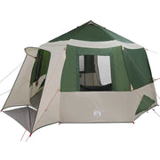 Tenda da campeggio | Tenda da campo per 12 persone con tetto Verde e Bianco