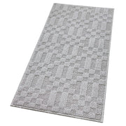 Tappeto Bagno 3D Morbido Assorbente Antiscivolo Lavabile Scendiletto Camera 45x75 Cm Grigio