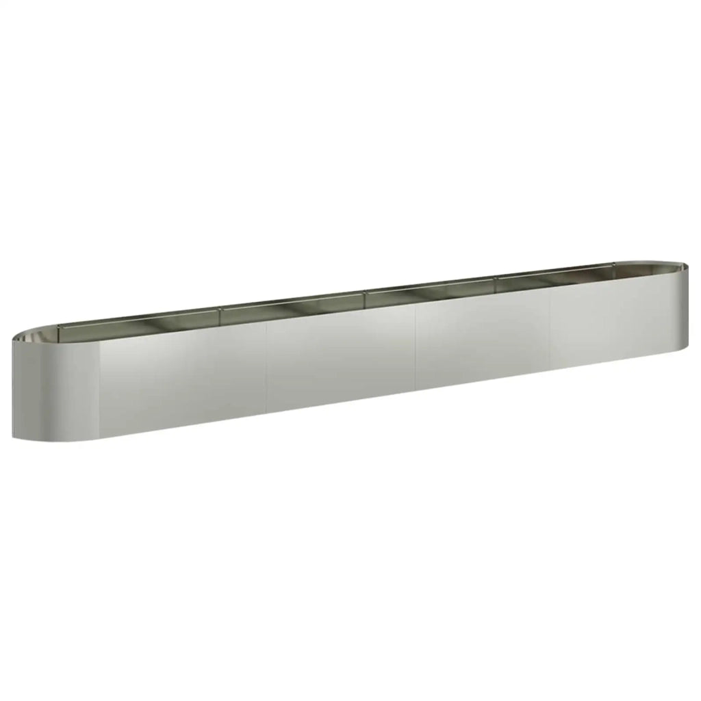Letto rialzato da giardino Acciaio zincato 380 x 40 x 40 cm 8011738
