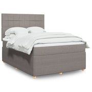 Giroletto a Molle con Materasso Tortora 160x200 cm in Tessuto 3294411