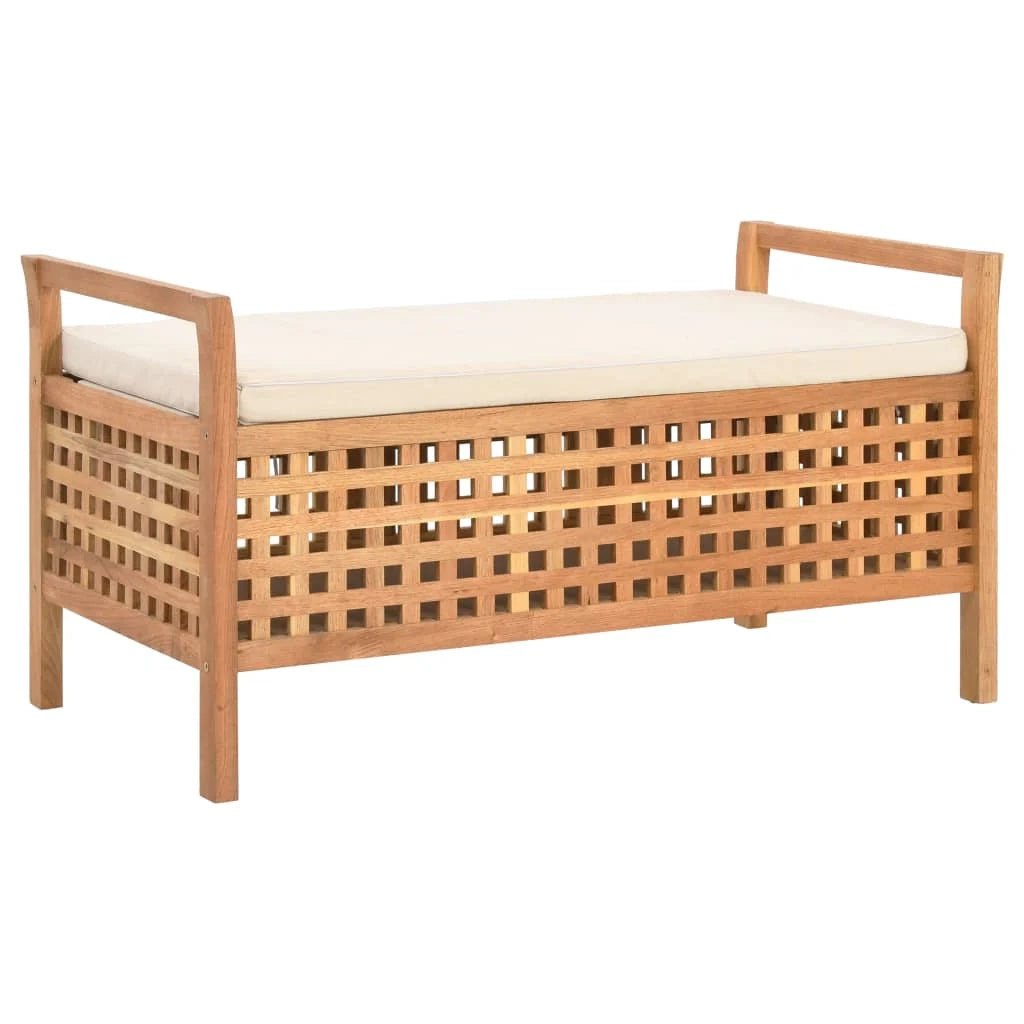 Panca contenitore 93 x 49 x 49 cm in legno massello di noce 02_0010743