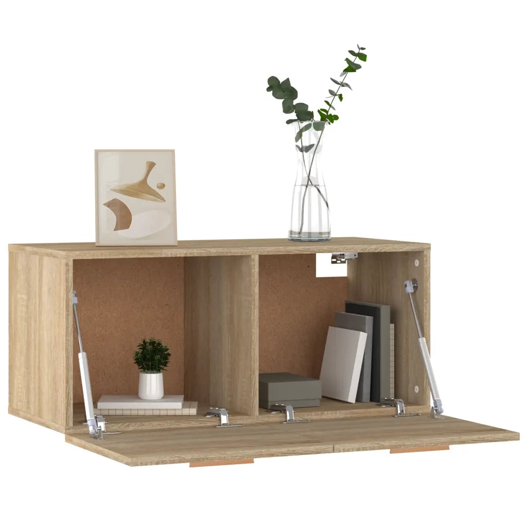 Armadietto a Muro Rovere Sonoma 80x35x36,5 cm Legno Multistrato cod mxl 32888