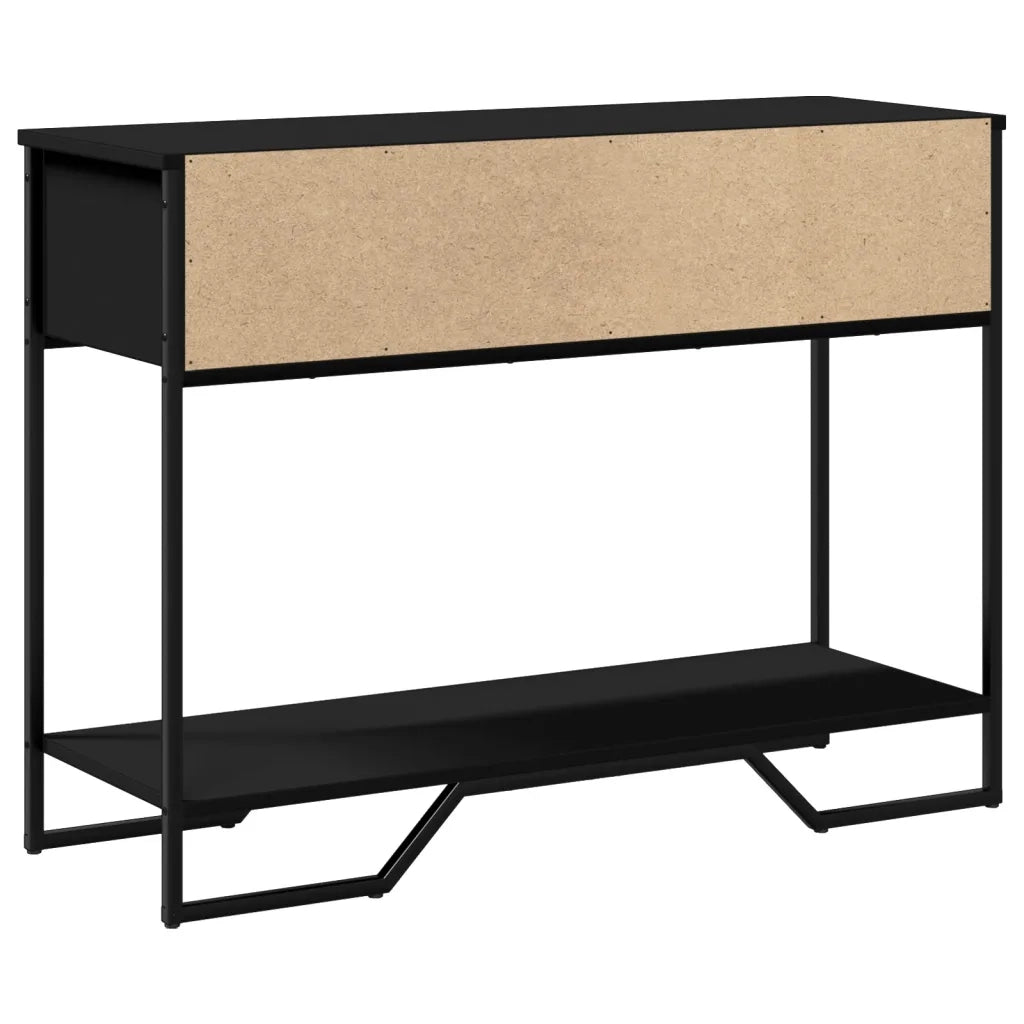 vidaXL Tavolo Consolle Nero 100x35x74,5 cm in Truciolato
