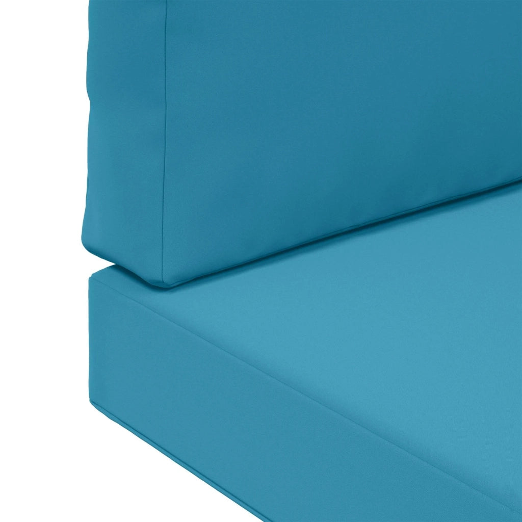 Cuscino per divano da esterno 2 pcs Blu Reale Poliestere 900839