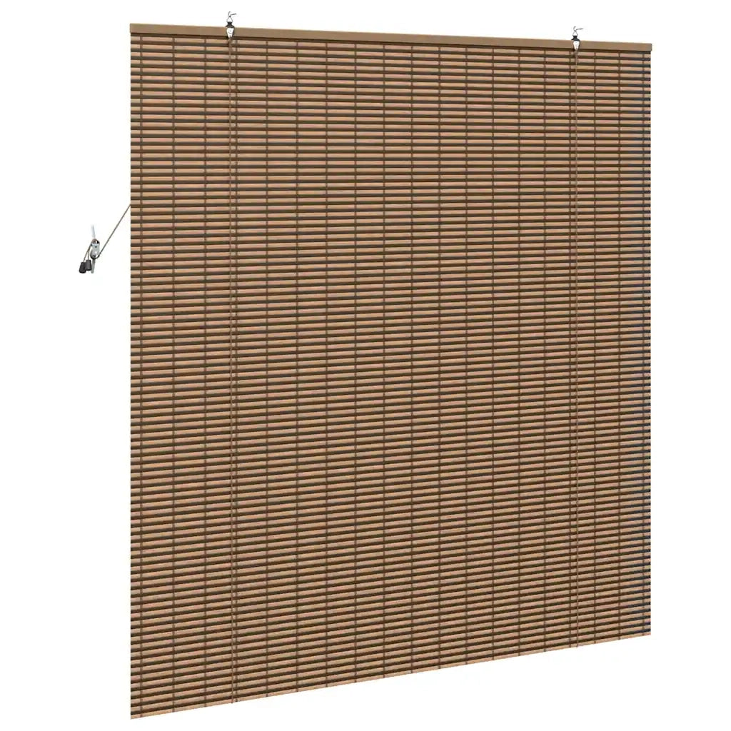 Tenda a rullo con tende Marrone 140 x 160 cm Bambù 42006922