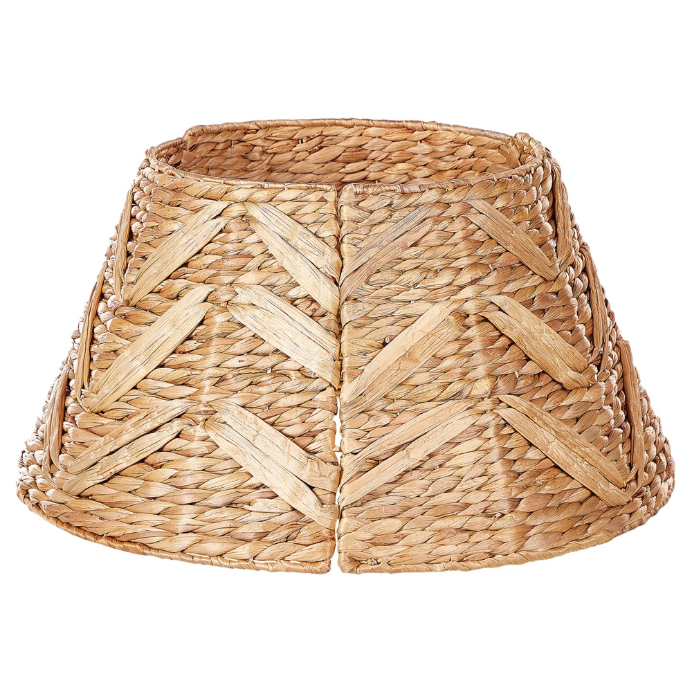 Copribase per Albero di Natale in giacinto d'acqua naturale rotondo ⌀ 50 cm stile Boho Accessori natalizi