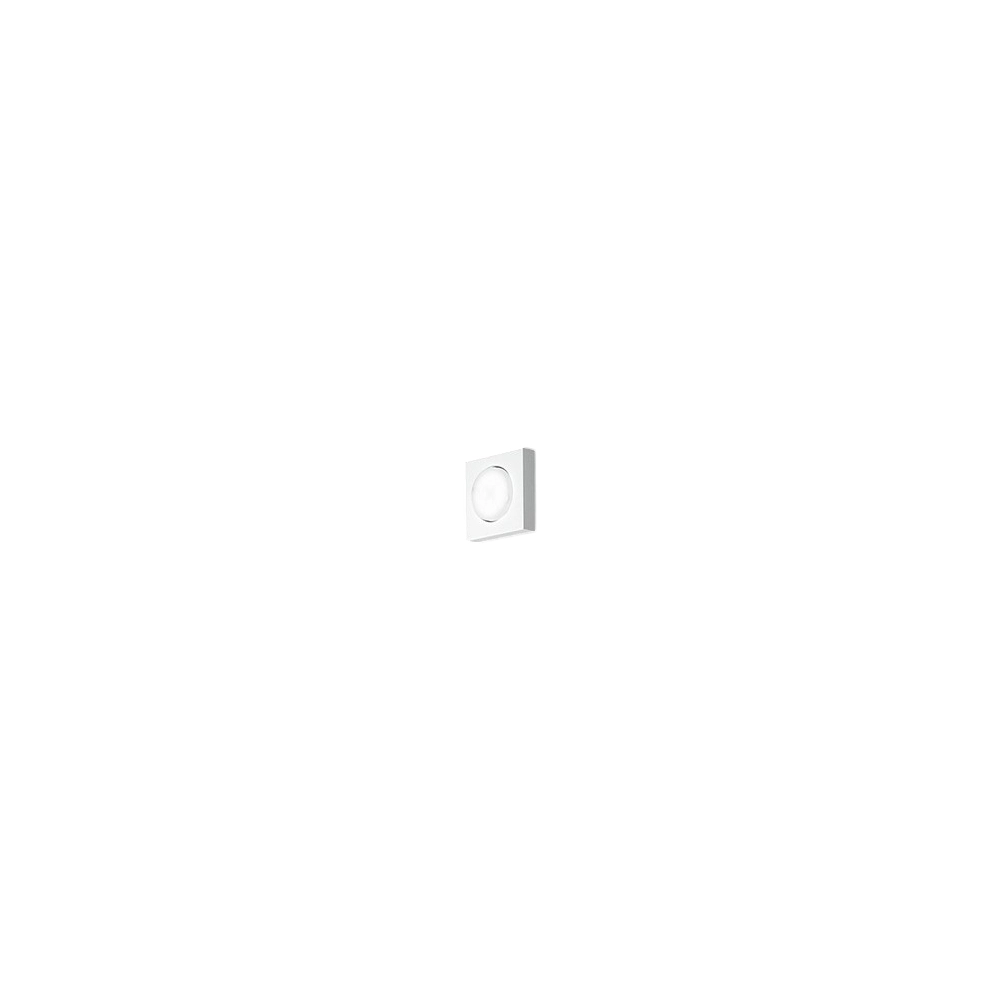 Bottone - Plafoniera Led da soffitto GX53 max 15W, Quadrata 11,5x11,5 cm, Metallo Verniciato, IP20 - Perenz - Bianca
