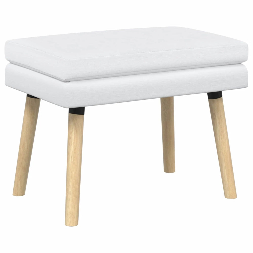 Panchina a doppio strato Bianco 60 x 40 x 46 cm Tessuto 42038428