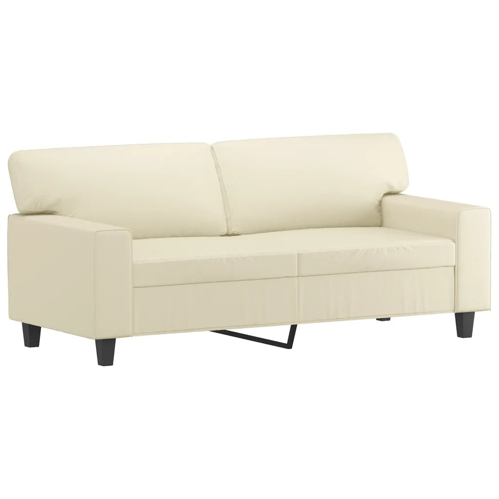 Set di Divani 2 pz Crema in Similpelle 3201915