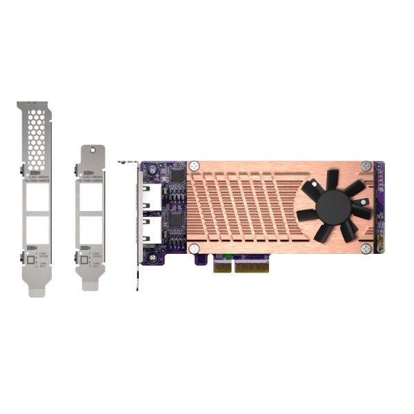 Qnap qm2-2p2g2t scheda di rete e adattatore interno ethernet 2500 mbit/s