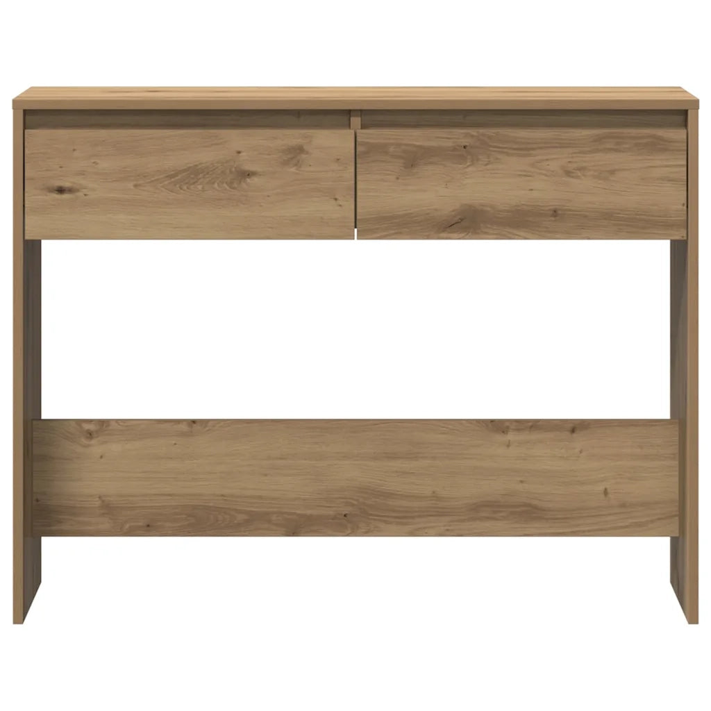 vidaXL Tavolo Consolle Rovere Artigianale 100x35x76,5 cm in Truciolato