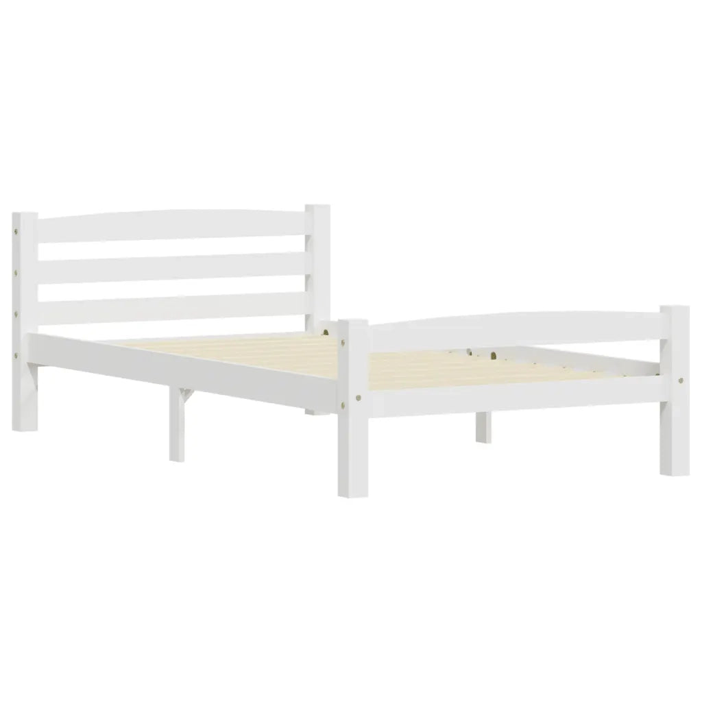 Dormeuse Estraibile senza Materasso Bianca Legno Pino 90x200 cm 322068