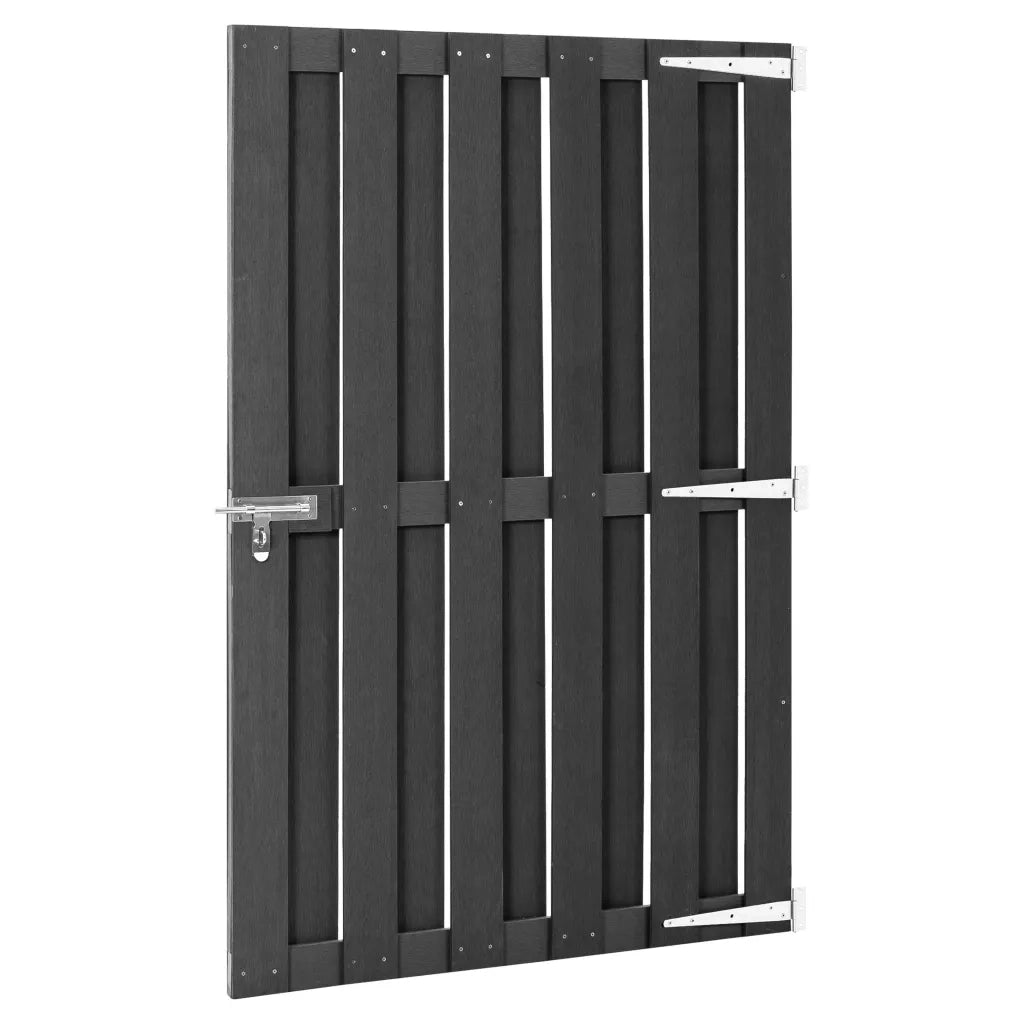 Cancello da Giardino-Porta da giardino in WPC 100x150 cm Grigio