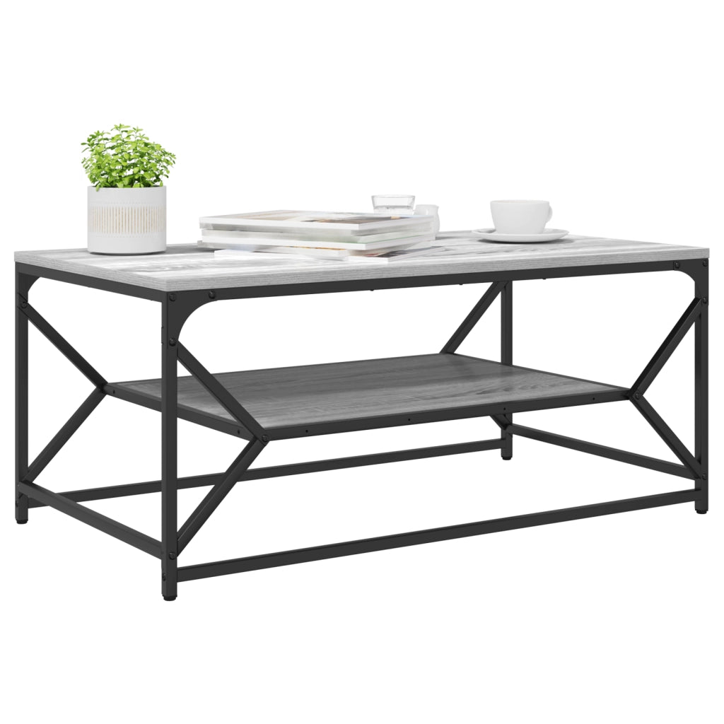 Tavolino da caffÃ¨  con ripiano Grigio Sonoma 90x50x40 cm in Legno ingegnerizzato