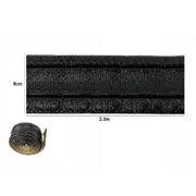 Trade Shop - Rotolo Carta Adesiva Per Parati Mobili Greca Stampa 3d Nera 8 Cm X 2.3 Mt 69221 -