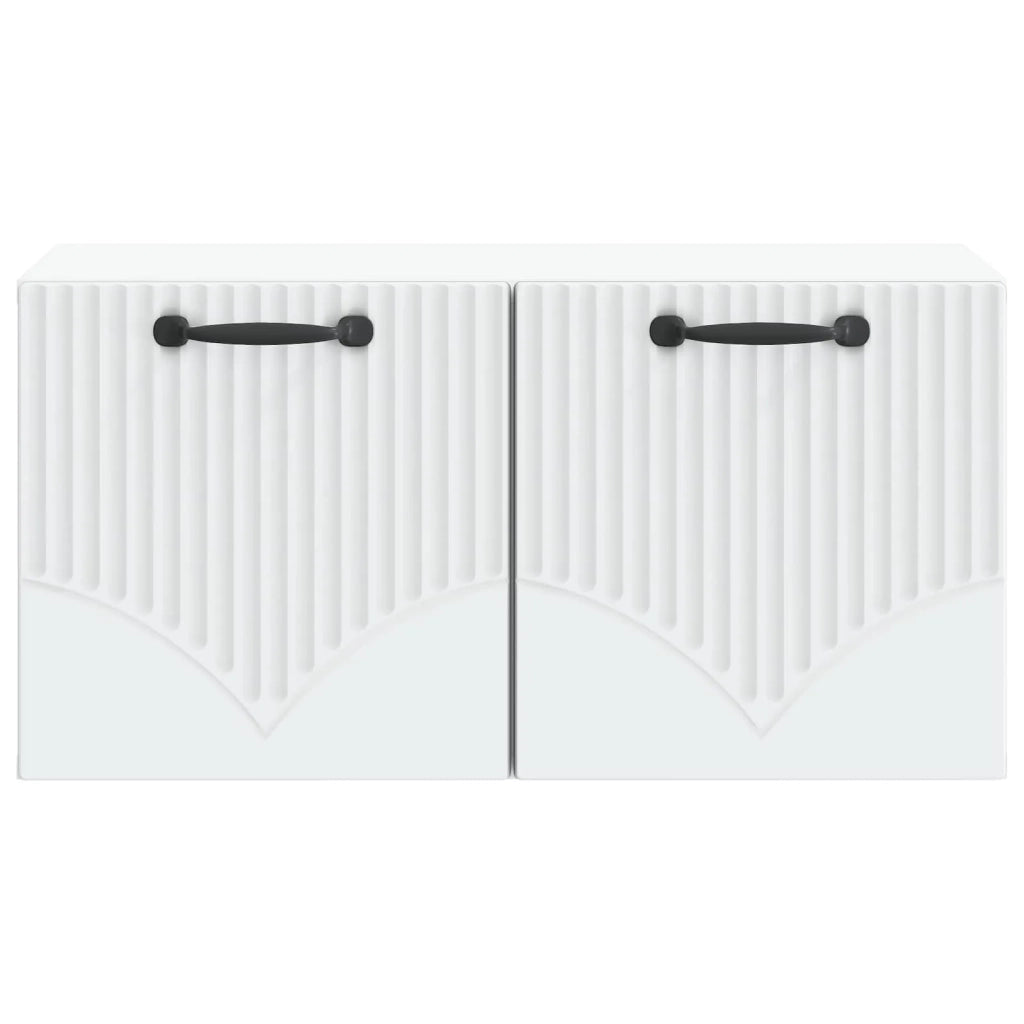 Mobile Porta TV da Muro Bianco 59,5 x 31 x 30 cm 899045