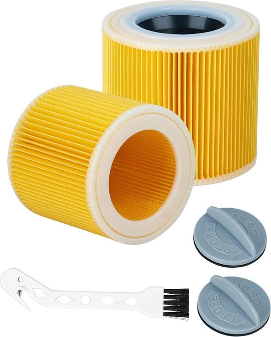 Filtro a cartuccia di riserva per aspirapolvere - 2 filtri - compatibile con serie NT SE VC - filtro di ricambio 6.414-552.0 6.414-772.0 6.414-547.0