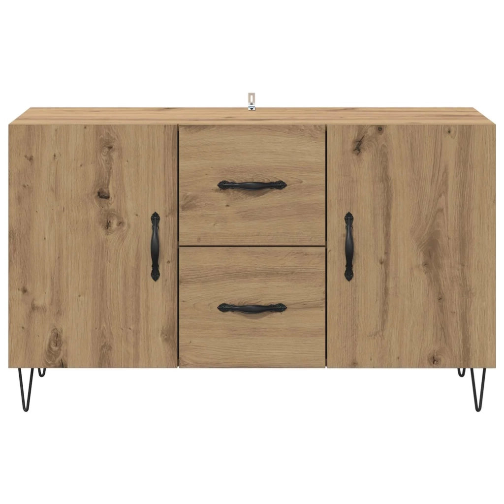 Credenza | Madia | Buffet da pranzo | Armadio da pranzo Rovere artigianale 100 x 36 x 60 cm Legno multistrato