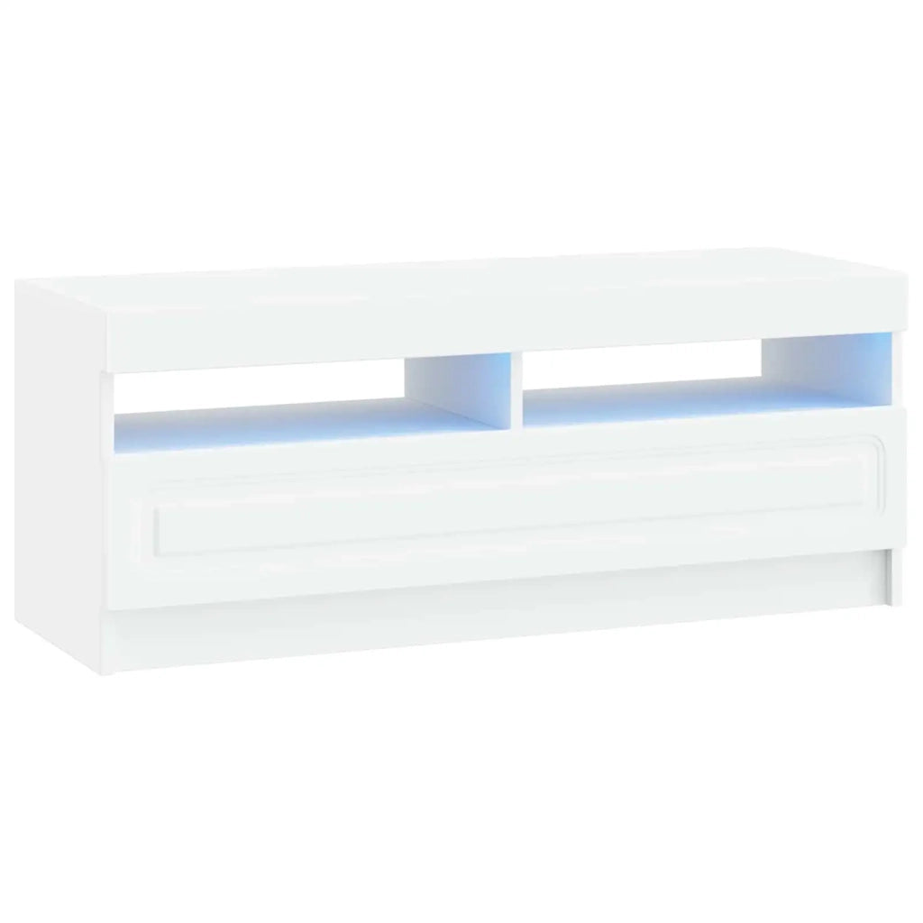 Mobile TV LED Bianco Legno ingegnerizzato 897865