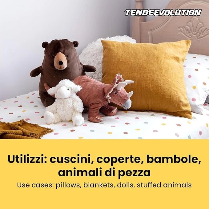 Ovatta Sintetica Imbottitura al kg | Per Cuscini, Peluche, Bomboniere | Ipoallergenica, Morbida & Resistente