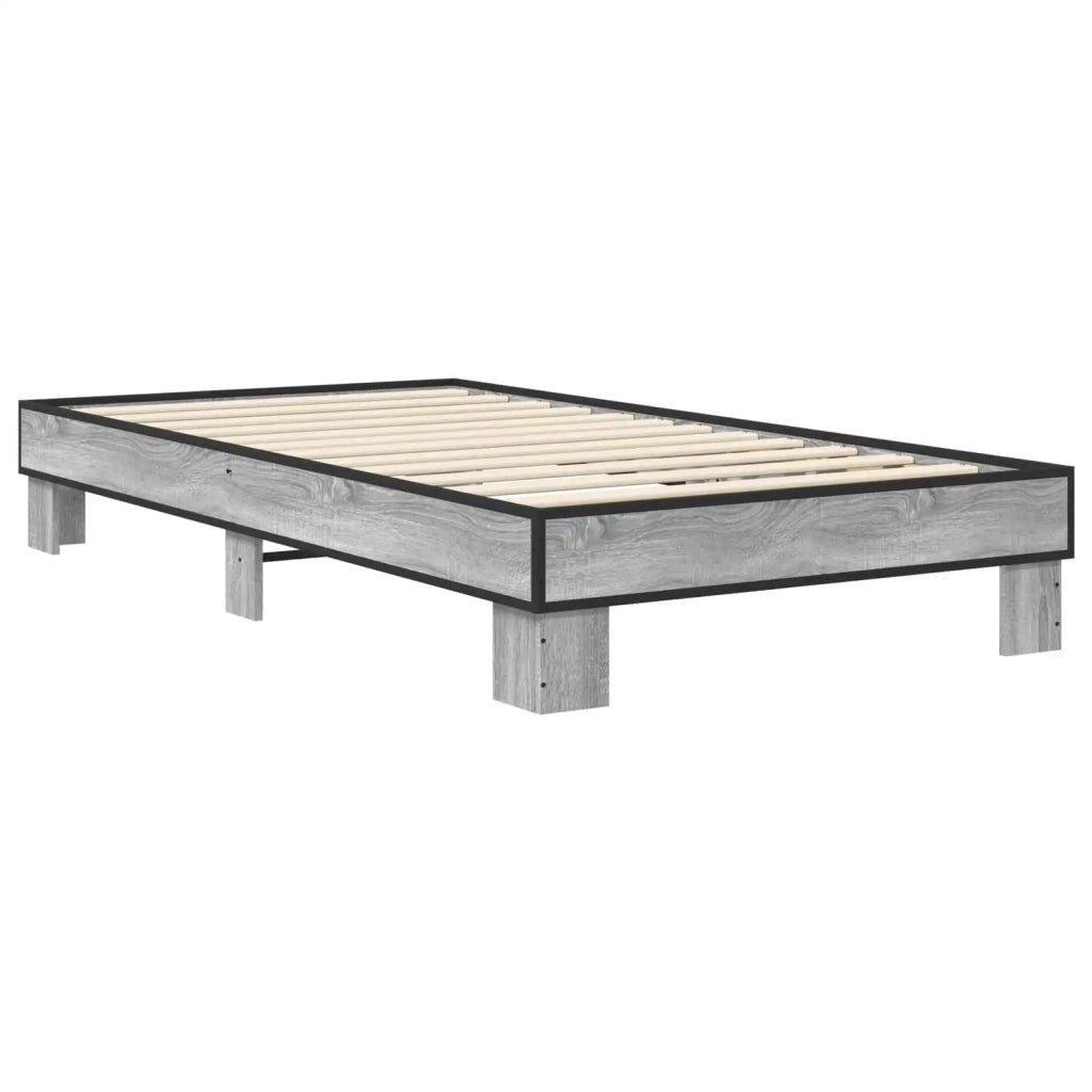 Struttura del letto Sonoma grigio 80 x 200 cm 8009132
