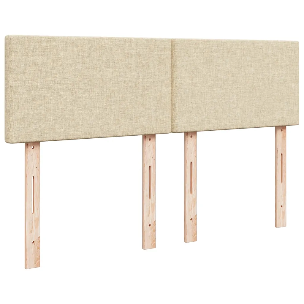 Giroletto a Molle con Materasso Crema 140x19 cm in Tessuto 3285881