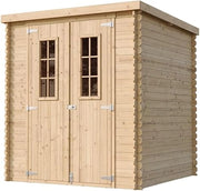 TIMBELA M309C+M309G Casetta da Giardino in Legno CON PAVIMENTO TRATTATO - 3.53 m2