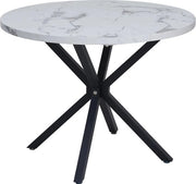 Tavolo Cucina Rond in Marmo Nero - Dimensioni 76x100x100CM