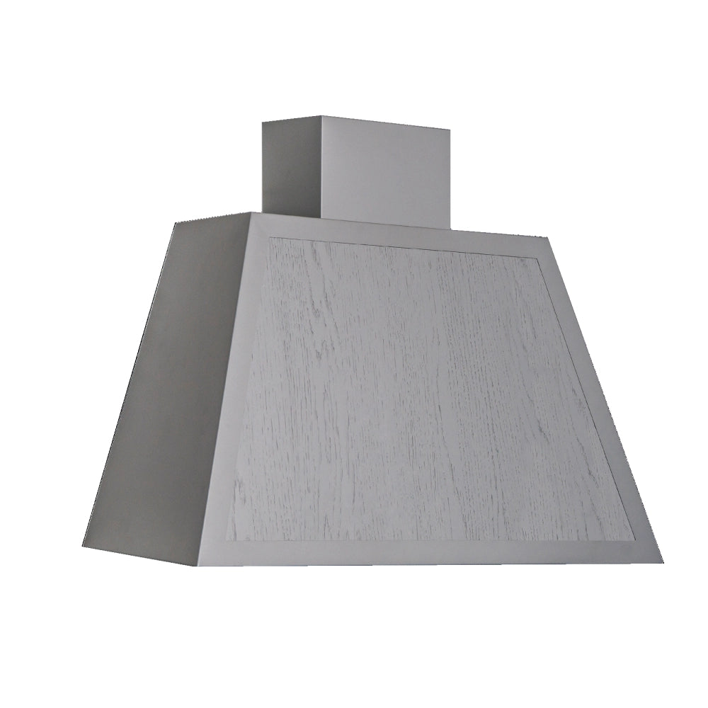 Cappa aspirante GARAGE LISCIO in acciaio inox silver cm 80