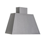 Cappa aspirante GARAGE LISCIO in acciaio inox silver cm 80