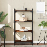 Libreria 4 Ripiani Rovere Marrone 60x30x120cm Legno Multistratocod mxl 84567