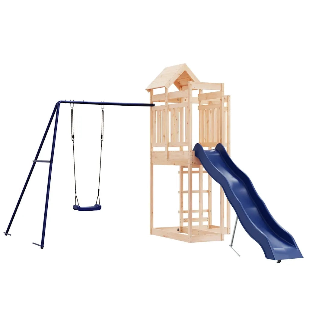 Set da Gioco da Esterno in Legno Massello di Pino 3156883