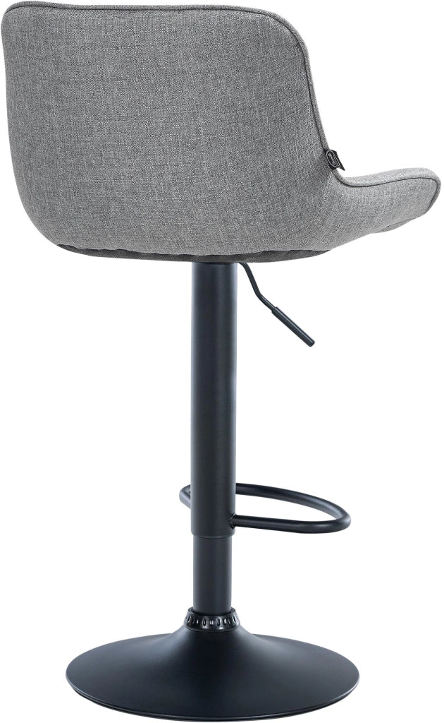 Barhocker Vonore Stoff schwarz