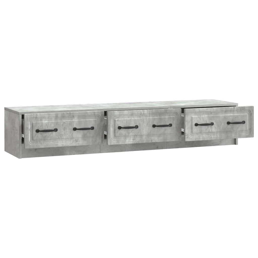 Mobile TV con cassetto Grigio Cemento 147 x 34,5 x 27 cm 895858