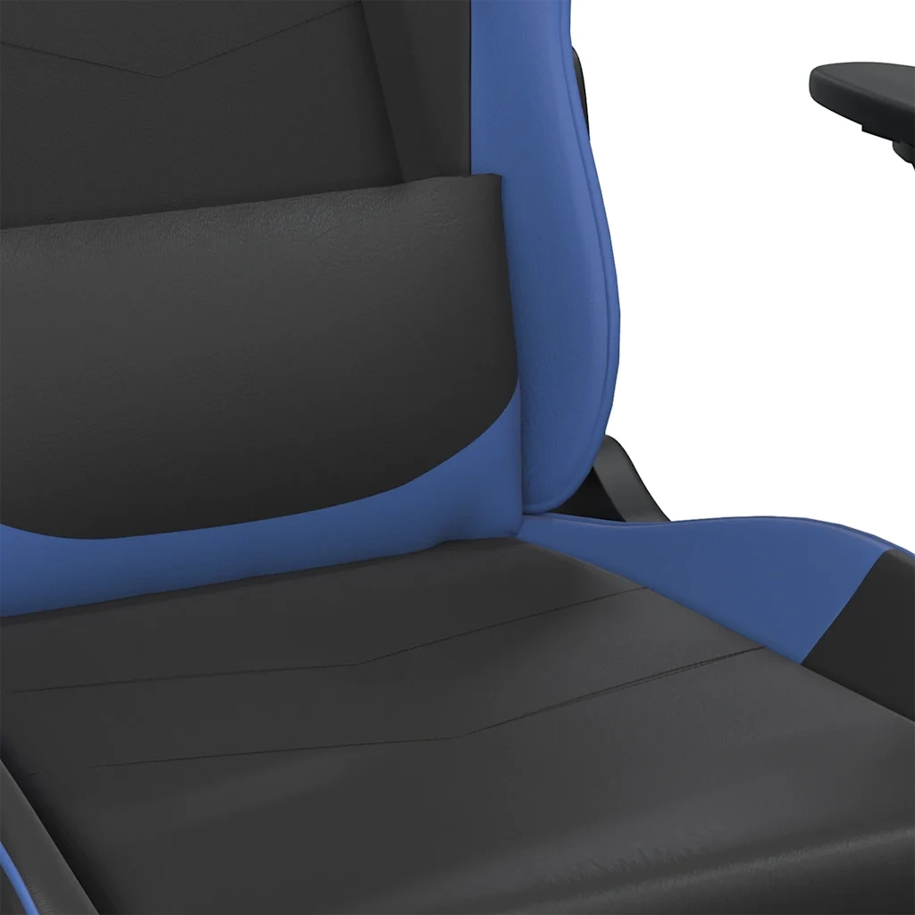 vidaXL Sedia da Gaming Nera e Blu in Similpelle