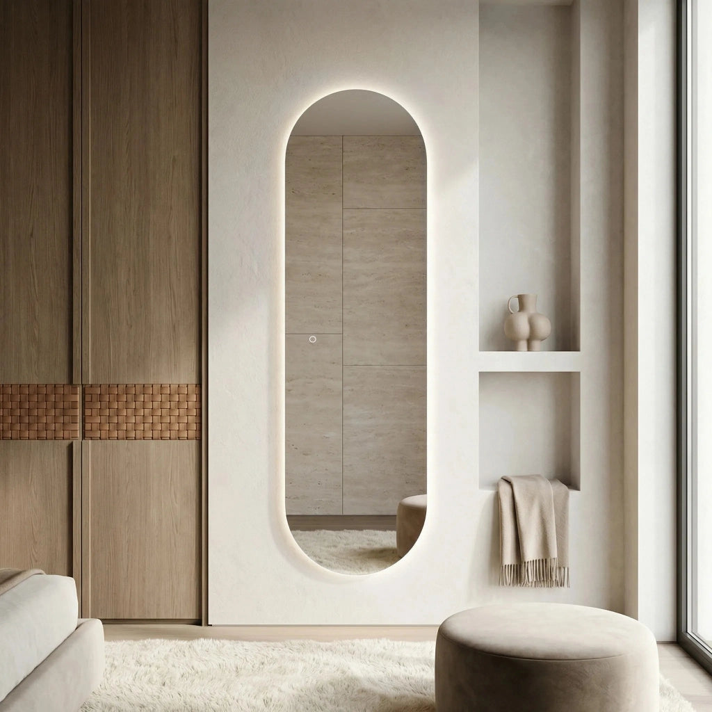 Specchio Led 150x50cm Mol-ov