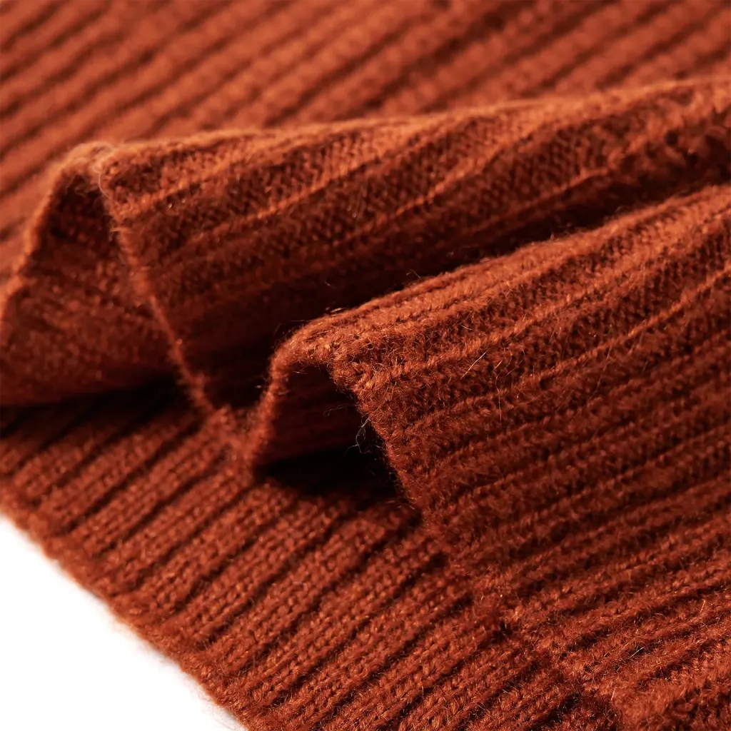 Gilet per Bambini Lavorato a Maglia Cognac 128 14542