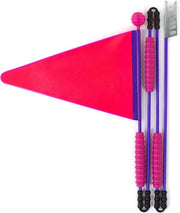 Wimpello Reflectente 4-delic 160 cm Sicuro per Bicicletta per Bambini - Bicicletta per Pedalata
