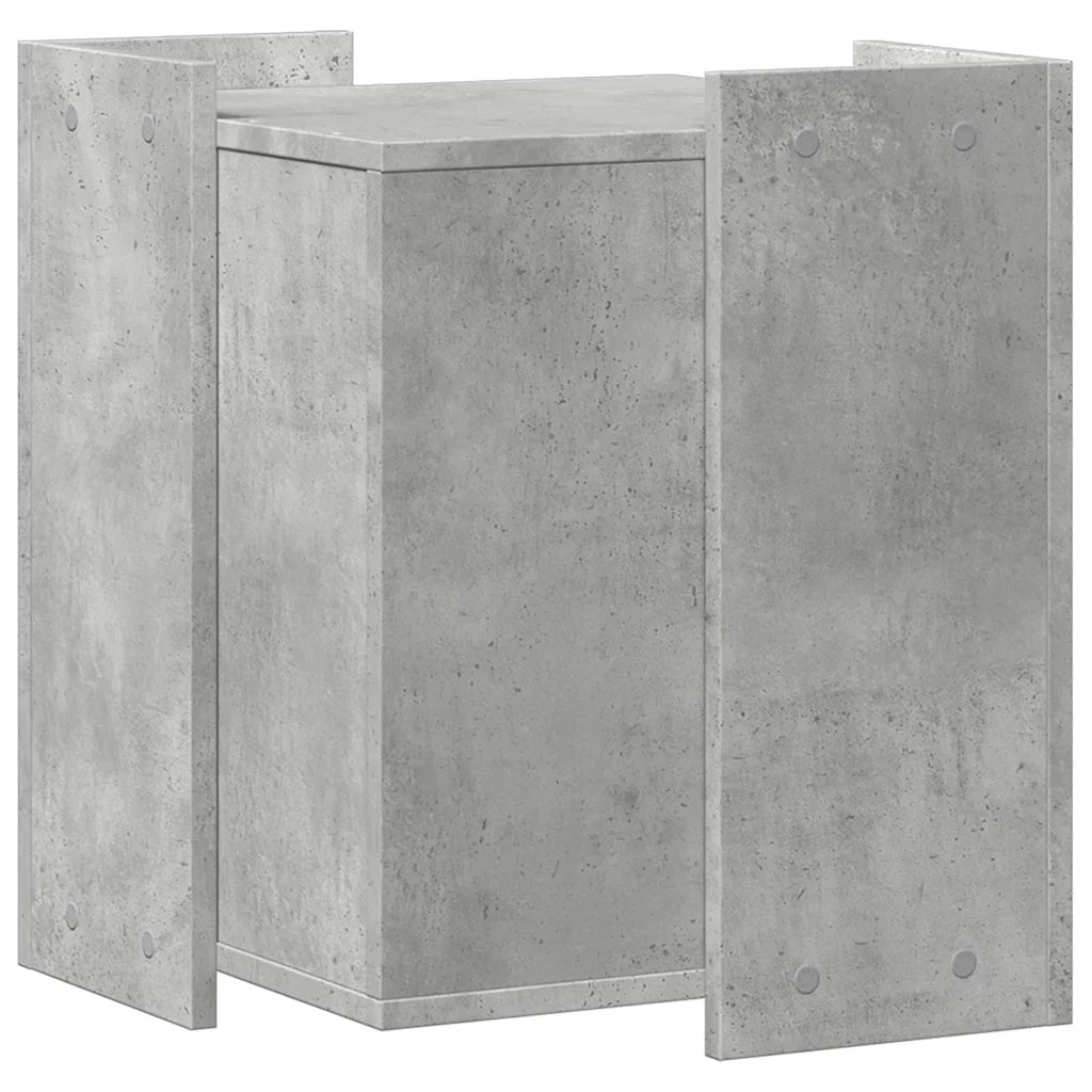 Recinto Lettiera Gatti Grigio Cemento 60x40x40 cm in Truciolato 857745
