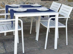 Tavolo da Giardino 160x80x75 cm in Acciaio RD Italia Dorio 160X80 Bianco