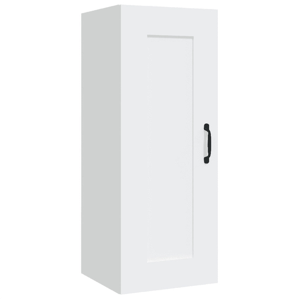 Armadietto a Muro Bianco 35x34x90 cm in Legno Multistrato 812474