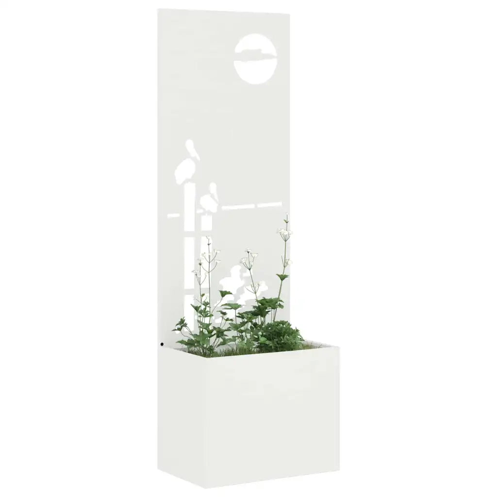 Schermo per privacy in giardino Traforo Bianco 50 x 150 cm CFW6376905