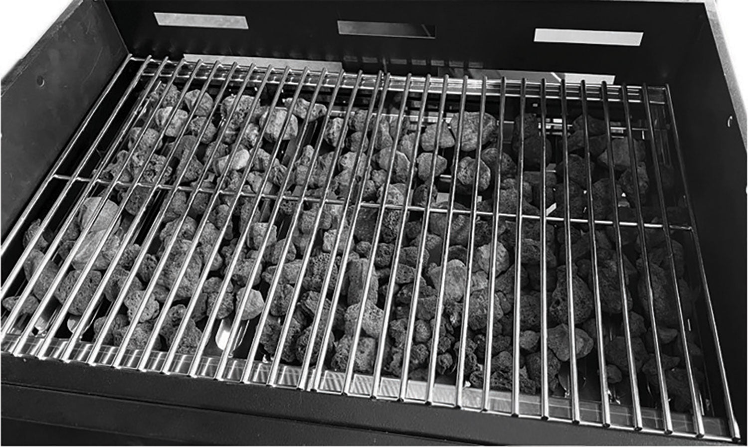 Barbecue a Gas 1235,5x57,5x123 cm 3 Fuochi in Acciaio Cazorla Nero