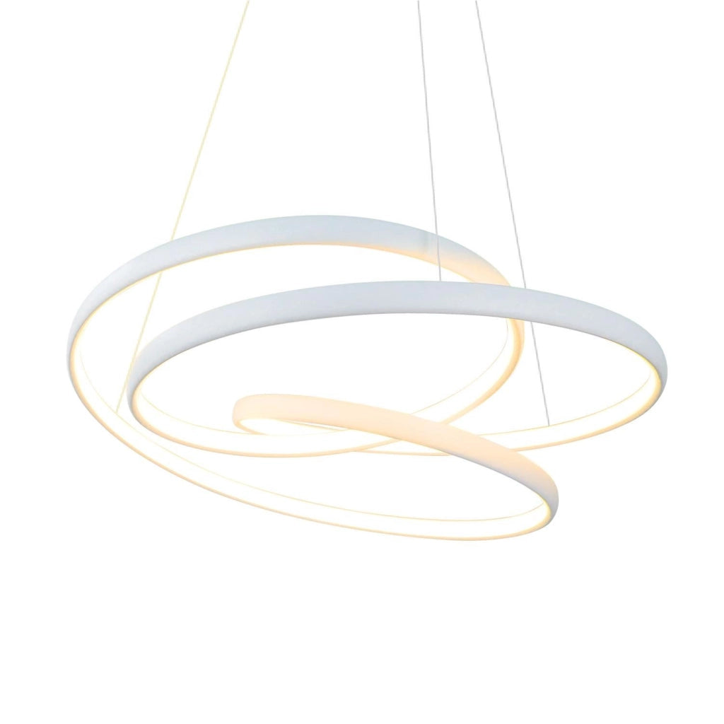 Lampada a sospensione ZMH LED dimmerabile bianca 150 cm 55 W per tavolo da pranzo e soggiorno