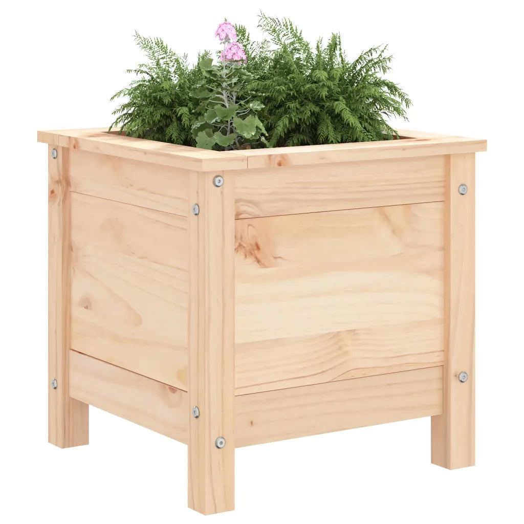 Fioriera da Giardino 40x40x39 cm in Legno Massello di Pino 825247